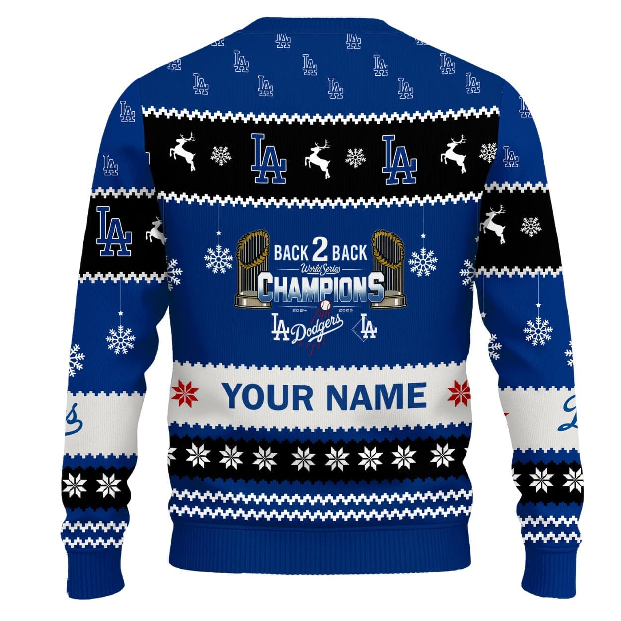 Dodgers Back To Back World Series 2025 Champions Ugly Christmas Sweater Dodgers Back To Back World Series 2025 Champions Ugly Christmas Sweater