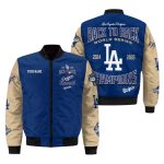 Dodgers Back To Back World Series Champions 2024-2025 Bomber Jacket