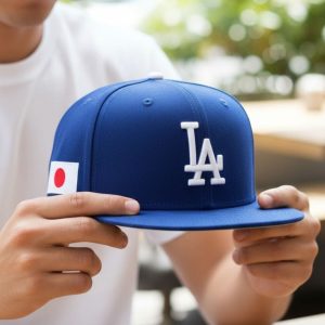 Dodgers Japanese Flag Hat