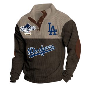 Dodgers World Series 2025 Stand Up Collar Sweatshirt