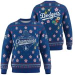 Dodgers x Takashi Murakami 2025 World Series Champions Ugly Christmas Sweater