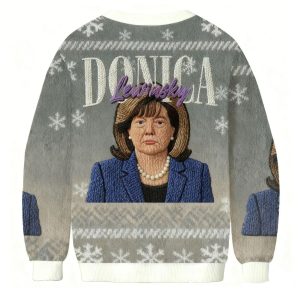 Donica Lewinsky Christmas Ugly Sweater 2 Donica Lewinsky Christmas Ugly Sweater 1