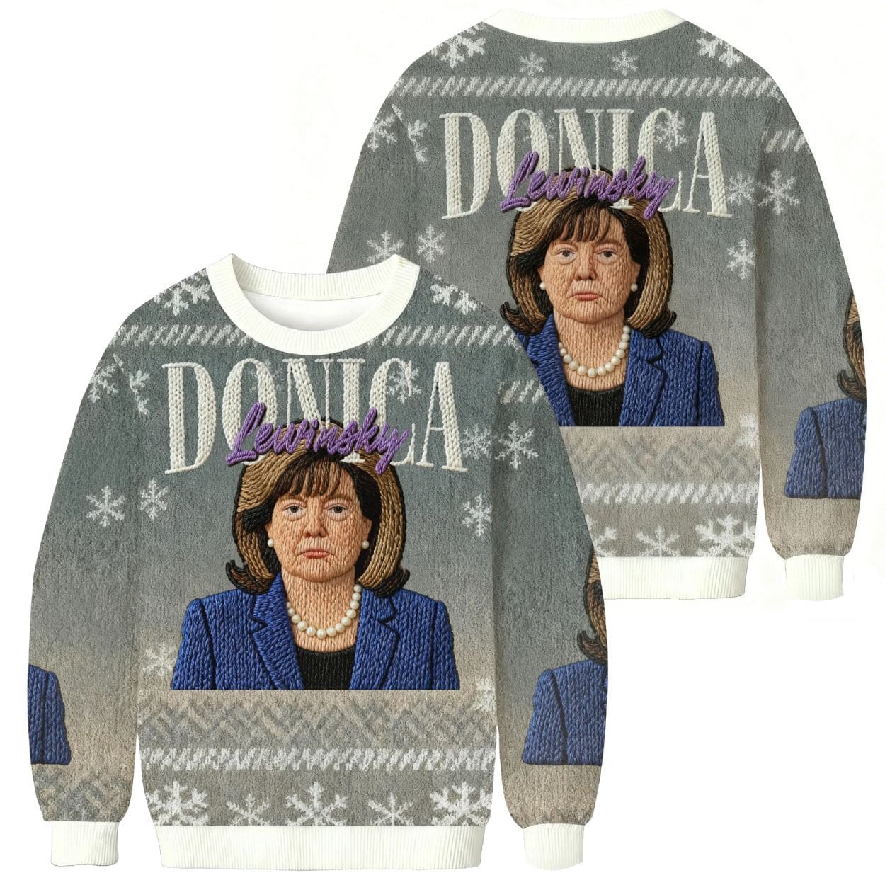 Donica Lewinsky Christmas Ugly Sweater 2 Donica Lewinsky Christmas Ugly Sweater 2