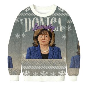 Donica Lewinsky Christmas Ugly Sweater 1 Donica Lewinsky Christmas Ugly Sweater