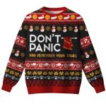 Don't Panic Ugly Christmas Sweater
