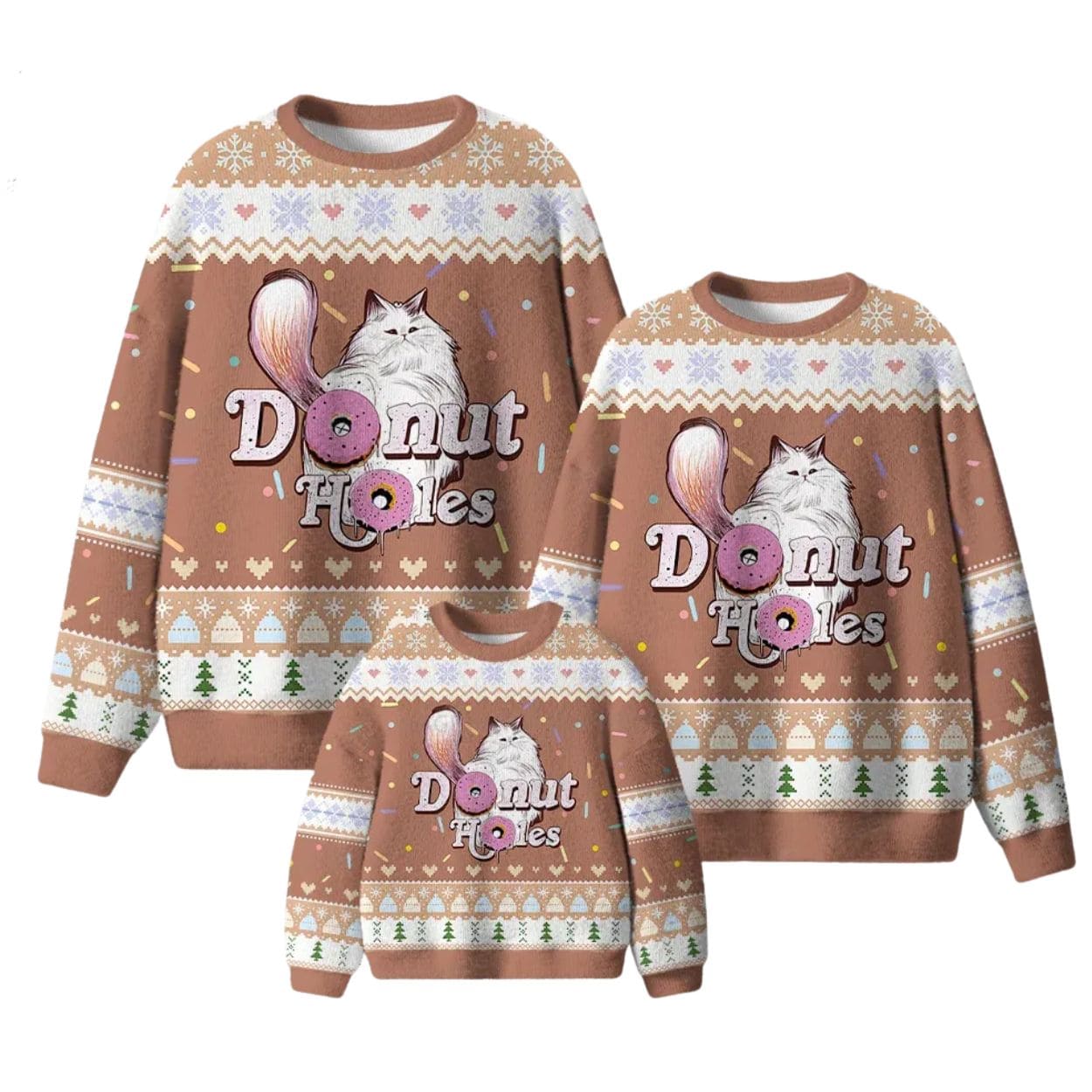 Donut Holes Unisex Ugly Christmas Sweater Donut Holes Unisex Ugly Christmas Sweater