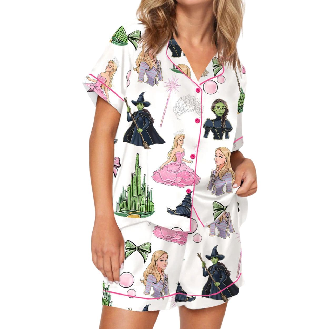 Elphaba And Glinda Glitter Pajama Set 3 Elphaba And Glinda Glitter Pajama Set 3