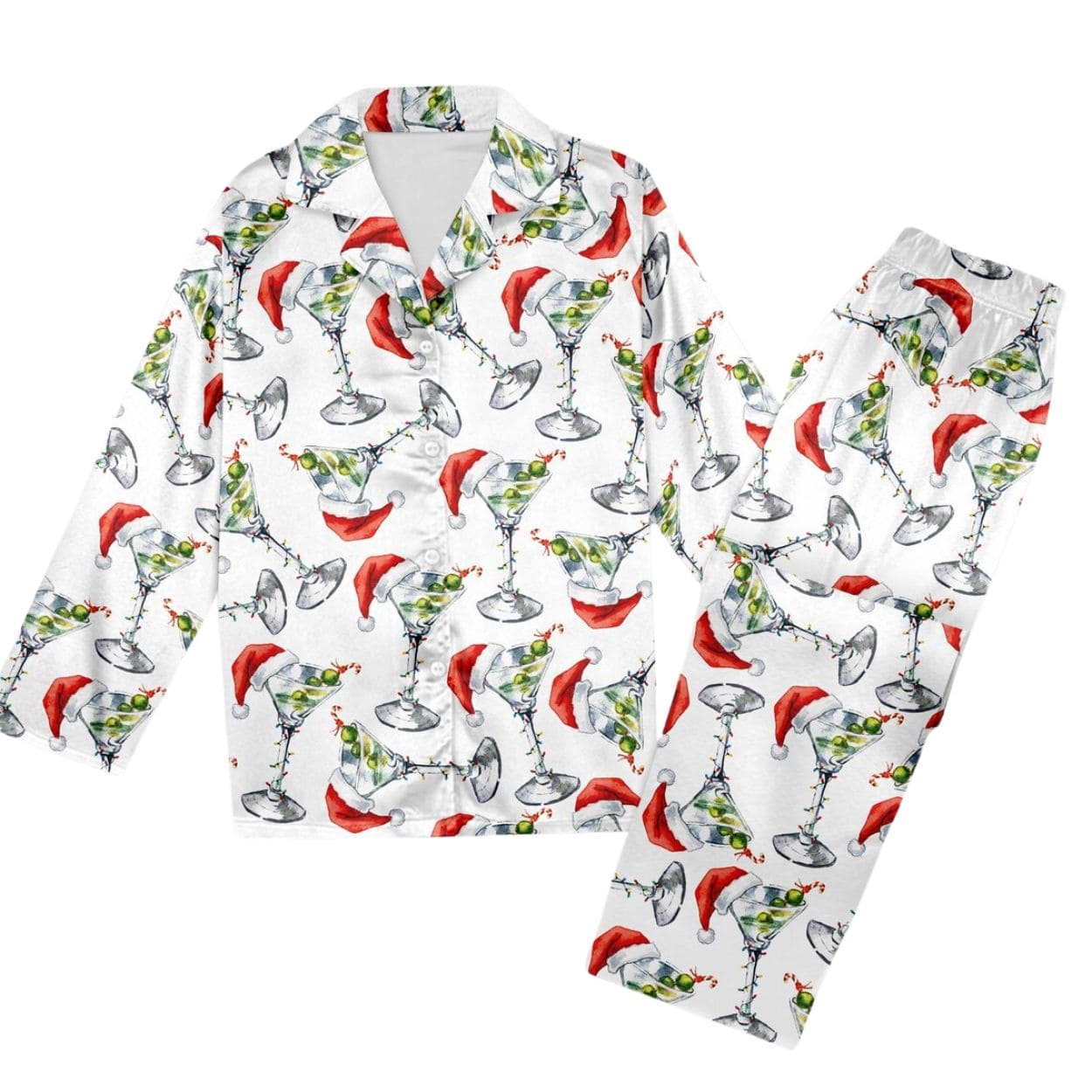 Espresso Martini Christmas Pajamas Set Espresso Martini Christmas Pajamas Set