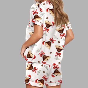 Espresso Martini Christmas Silky Satin Pajama Set 1