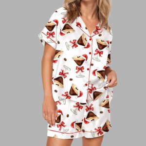 Espresso Martini Christmas Silky Satin Pajama Set 2