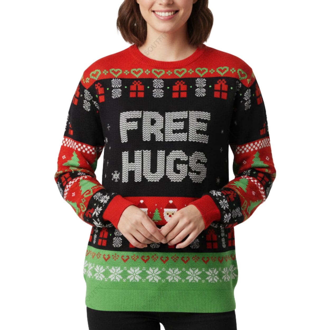 Free Hugs Ugly Christmas Sweater Free Hugs Ugly Christmas Sweater