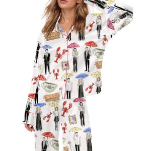 Friend Show Silky Satin Pajama Set 1 Friend Show Silky Satin Pajama Set