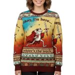 Funny Frog Worker Christmas Ugly Sweater