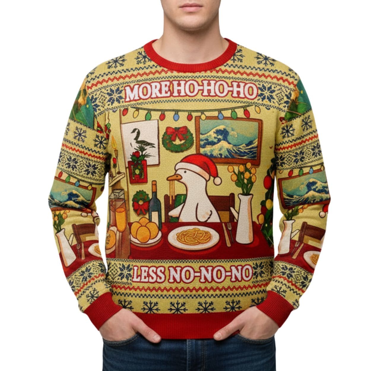 Geese During The Festival Christmas Ugly Sweater Geese During The Festival Christmas Ugly Sweater