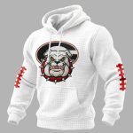 Georgia Football Print Waffle Fabric Hoodie