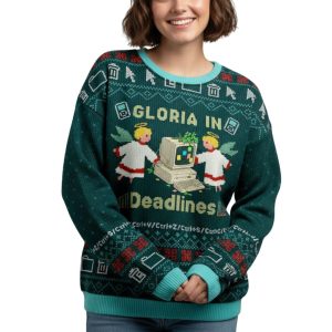 Glory to the Deadline Gods Christmas Ugly Sweater 2