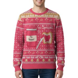 Go Spread It The Gospel Ugly Christmas Sweater 1 Go Spread It The Gospel Ugly Christmas Sweater 2