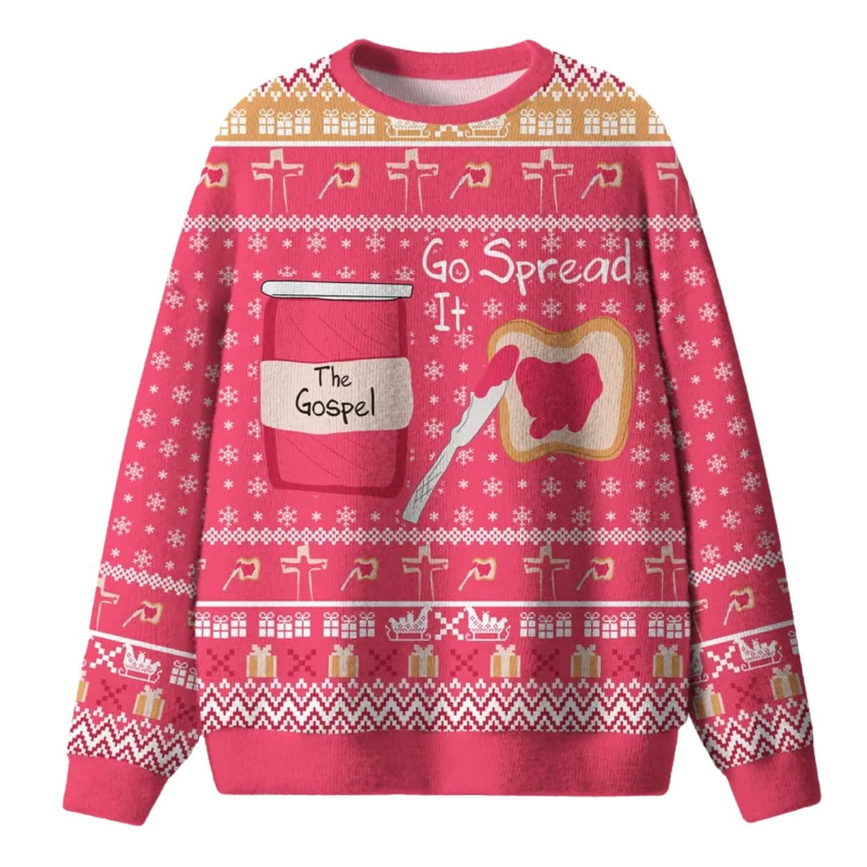 Go Spread It The Gospel Ugly Christmas Sweater Go Spread It The Gospel Ugly Christmas Sweater