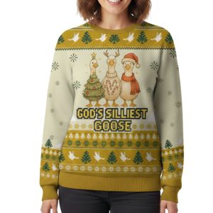 God's Silliest Goose Ugly Christmas Sweater 2 God's Silliest Goose Ugly Christmas Sweater 1