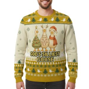 God's Silliest Goose Ugly Christmas Sweater 1 God's Silliest Goose Ugly Christmas Sweater 2