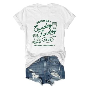 Green Bay Sunday Funday Club Tee 2 Green Bay Sunday Funday Club Tee 1