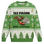 Green Tux Evasion Funny Christmas Ugly Sweater