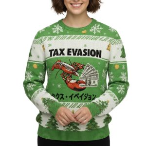 Green Tux Evasion Funny Christmas Ugly Sweater 2