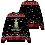 Help Me You Idiots The Aliens Are Taking Me Ugly Christmas Sweater