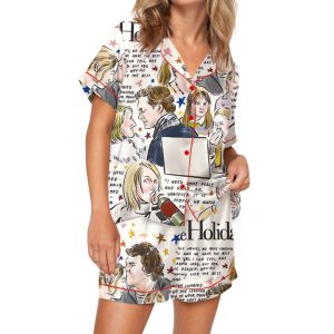 Holiday Movie Christmas Silky Satin Pajama Set