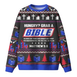 Hungey Grab A Bible Ugly Christmas Sweater