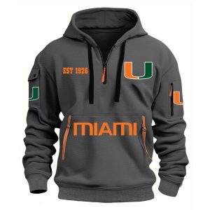 Hurricanes EST 1926 Quarter Zip Hoodie 1