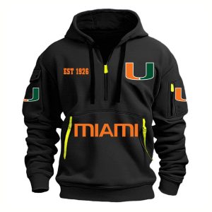 Hurricanes EST 1926 Quarter Zip Hoodie