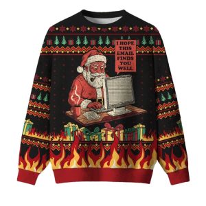 I Hope This Email Finds You Well Ugly Christmas Sweater