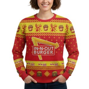 In N Out Burger Ugly Christmas Sweater 2