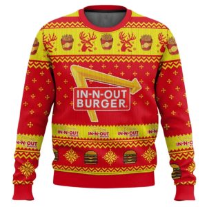 In N Out Burger Ugly Christmas Sweater