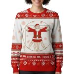 In Santa We Trust Ugly Christmas Sweater