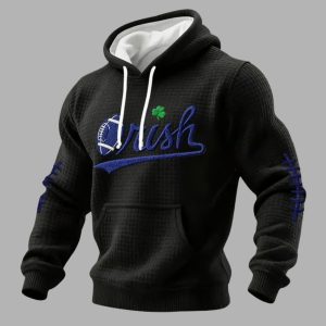 Irish Football Print Waffle Fabric Hoodie 2