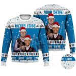 Jared Goff Amon Ra St Brown Detroit Football Ugly Christmas Sweater