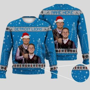 Jared Goff Dan Campbell Detroit Football Ugly Christmas Sweater 1 Jared Goff Dan Campbell Detroit Football Ugly Christmas Sweater 1