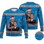 Jared Goff Dan Campbell Detroit Football Ugly Christmas Sweater