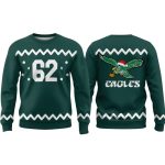 Jason Kelce 62 Eagles Christmas Sweatshirt