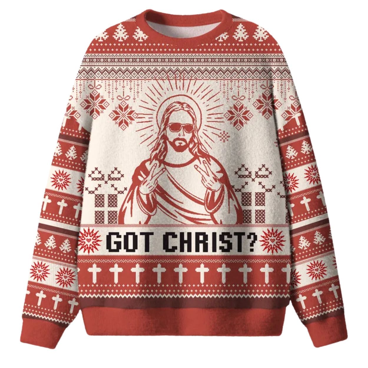 Jesus Got Christ Ugly Christmas Sweater Jesus Got Christ Ugly Christmas Sweater