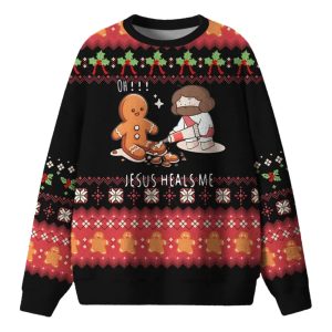 Jesus Heals Me Ugly Christmas Sweater