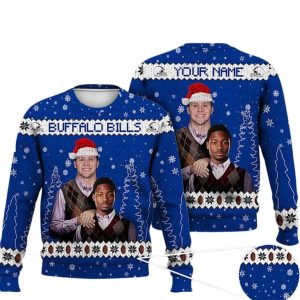 Josh Allen Stefon Diggs Buffalo Ugly Christmas Sweater