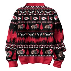 KC Chiefs Tis The Season Christmas Ugly Sweater 2 KC Chiefs Tis The Season Christmas Ugly Sweater 2