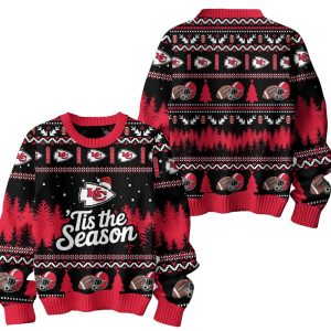 KC Chiefs Tis The Season Christmas Ugly Sweater
