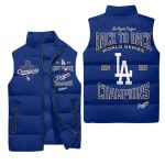 LA Dodgers Back-To-Back World Series Champions 2024-2025 Puffer Vest