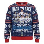 LA Dodgers Back To Back World Series Champions 2024-2025 Ugly Christmas Sweater