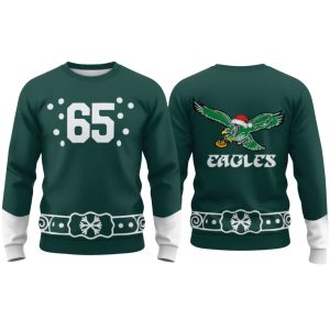 Lane Johnson 65 Eagles Christmas Sweatshirt 1