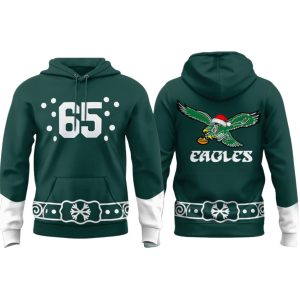 Lane Johnson 65 Eagles Christmas Sweatshirt